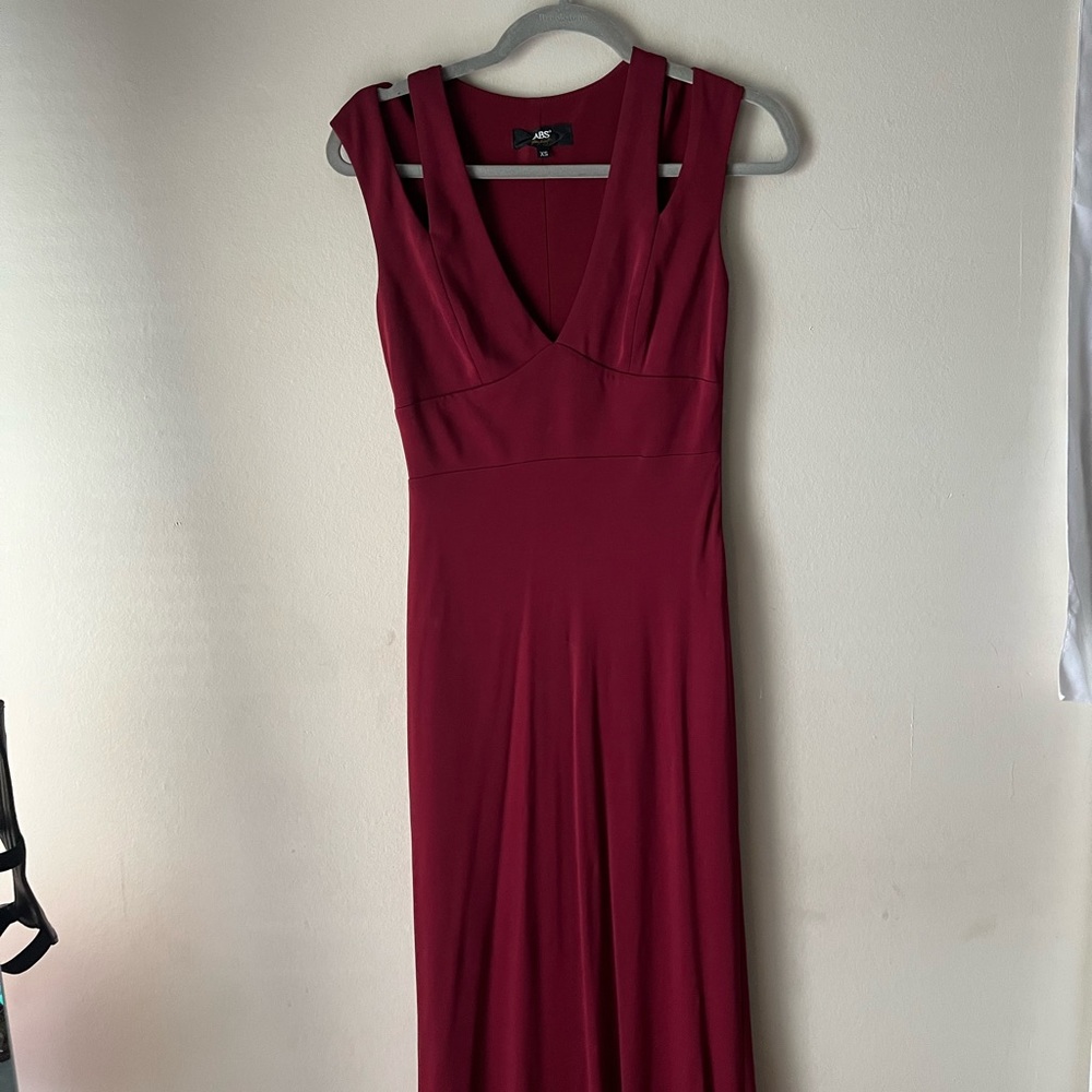 Maroon cocktail dress